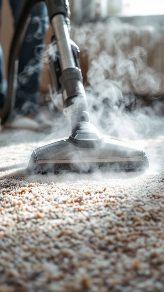 Curățenie profesională cu echipament pe abur — Mon Cleaning